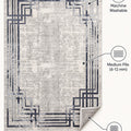 Fringed Modern Area Rug – features