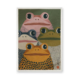 Frog Kids Wall Art – Colorful Retro Animal Print for Playful Rooms