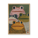 Frog Kids Wall Art – Colorful Retro Animal Print for Playful Rooms