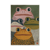 Frog Kids Wall Art – Colorful Retro Animal Print for Playful Rooms