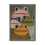Frog Kids Wall Art – Colorful Retro Animal Print for Playful Rooms