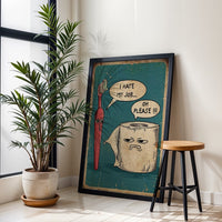 Funny Bathroom Wall Print, Printable Toothbrush vs Toilet Paper Art, Humorous Restroom Wall Print, Quirky Bathroom Decor