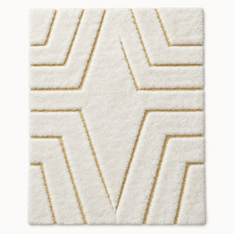 Fur Texture Contemporary Square Area Rug