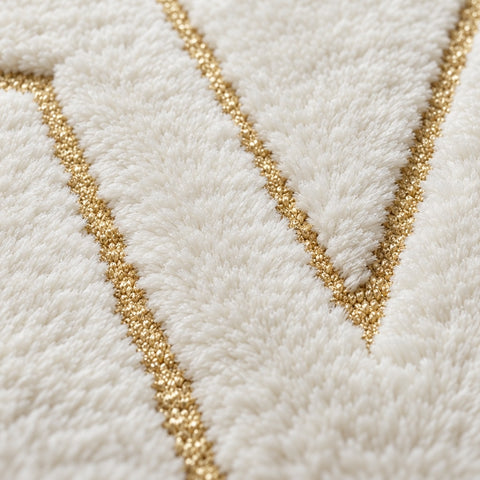 Fur Texture Contemporary Square Area Rug – texture close-up