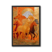 Galloping Horses Aesthetic Wall Décor, Elegant Horse Wall Poster for Home Decor