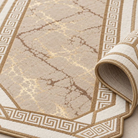 Geometric Abstract Runner Rug – texture close-up