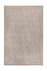 Geometric Boho Area Rug – Beige
