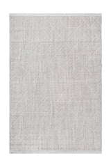 Geometric Boho Area Rug – Cream