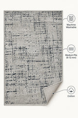 Geometric Boho Area Rug – Taupe – features