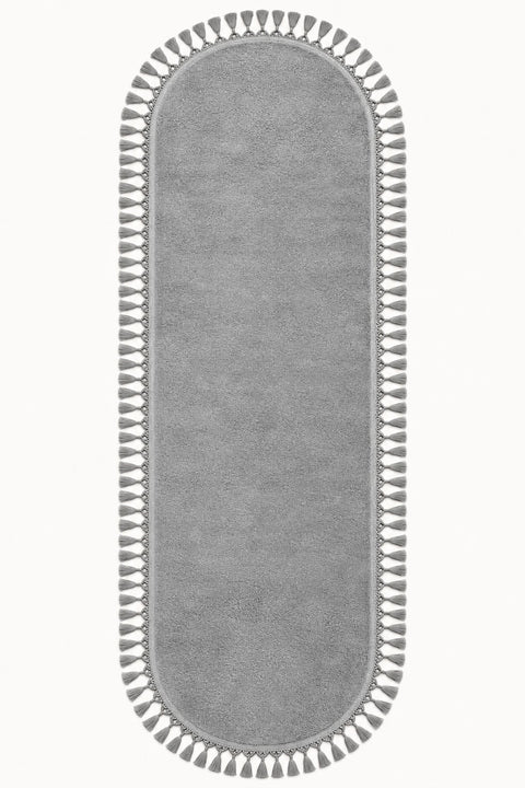 Geometric Boho Oval Rug