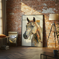 Geometric Horse Non-Figurative Wall Print