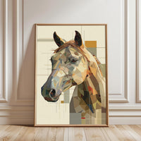 Geometric Horse Non-Figurative Wall Print