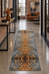 Geometric Kids Runner Rug – Multicolor in a hallway