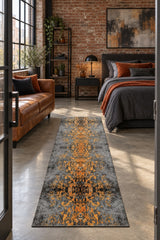 Geometric Kids Runner Rug – Multicolor in a bedroom
