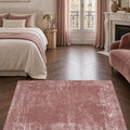 Geometric Modern Area Rug in a bedroom