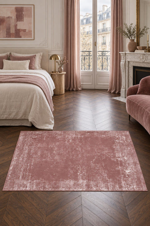 Geometric Modern Area Rug in a bedroom