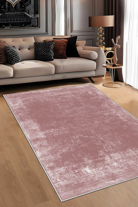 Geometric Modern Area Rug in a living room