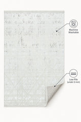 Geometric Modern Area Rug – Beige – features
