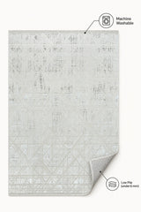 Geometric Modern Area Rug – Gray – features
