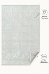 Geometric Modern Area Rug – White – features