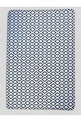 Geometric Modern Kilim Area Rug – Black