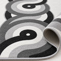 Geometric Modern Kitchen Rug – texture close-up