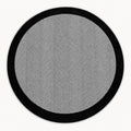 Geometric Modern Round Kitchen Rug – Gray