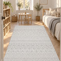 Geometric Scandinavian Area Rug – Gray in a nursery