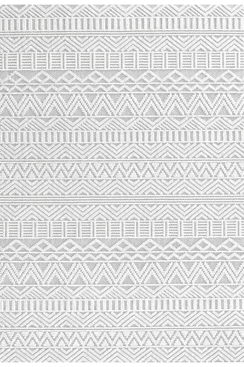 Geometric Scandinavian Area Rug – Gray