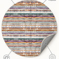 Geometric Scandinavian Round Rug – Multicolor – features