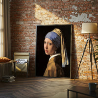 Girl with a Pearl Earring Wall Print – Timeless Vermeer Décor Poster for Home Decor