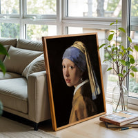Girl with a Pearl Earring Wall Print – Timeless Vermeer Décor Poster for Home Decor