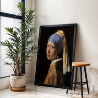 Girl with a Pearl Earring Wall Print – Timeless Vermeer Décor Poster for Home Decor