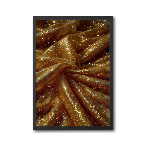 Gold Glitter Fabric Aesthetic Wall Poster Print