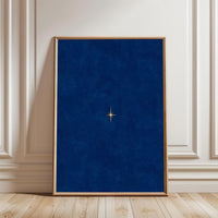 Gold Star Minimal Wall Décor Print