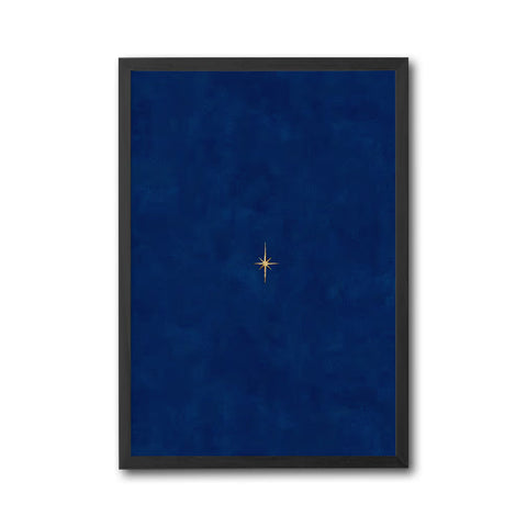 Gold Star Minimal Wall Décor Print