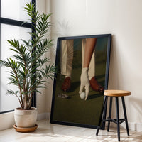 Golf Aesthetic Home Art Wall Poster – Minimal Golf Putter and Ball Print