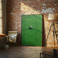 Golf Course Aesthetic Home Art Décor Poster | Serene Green Landscape Print for Home or Office