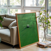 Golf Course Aesthetic Home Art Décor Poster | Serene Green Landscape Print for Home or Office