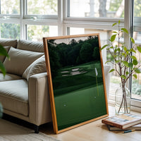 Golf Course Landscape Wall Poster, Aesthetic Nature Wall Poster for Home or Office Decor