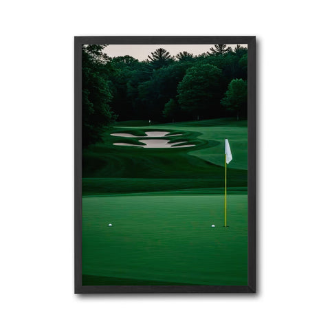 Golf Course Landscape Wall Poster, Aesthetic Nature Wall Poster for Home or Office Decor