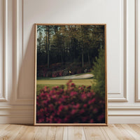 Golf Course with Azaleas Aesthetic Wall Poster, Landscape Wall Poster
