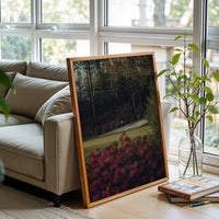 Golf Course with Azaleas Aesthetic Wall Poster, Landscape Wall Poster