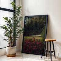 Golf Course with Azaleas Aesthetic Wall Poster, Landscape Wall Poster
