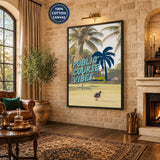 Golf Typography Modern Coastal Wall Art – Public Course Vibes Print