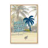 Golf Typography Modern Coastal Wall Art – Public Course Vibes Print