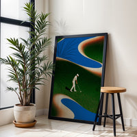 Golfer Expressive Aesthetic Wall Décor Wall Poster Print