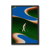 Golfer Expressive Aesthetic Wall Décor Wall Poster Print