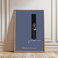 Good Afternoon Good Evening and Good Night Understated Bowing Man Wall Print