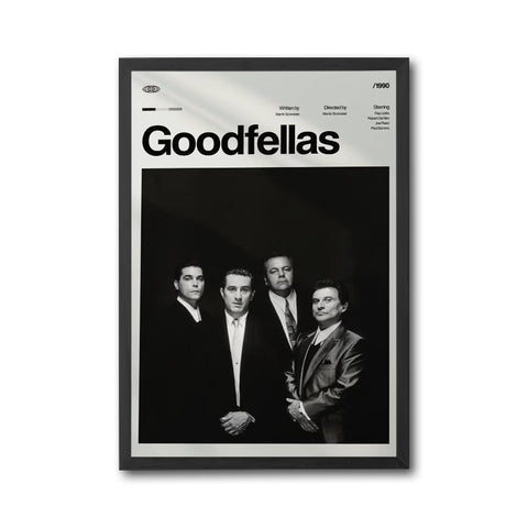 Goodfellas Movie Décor Print, Nostalgic Design Wall Poster, Digital Download for Home Decor